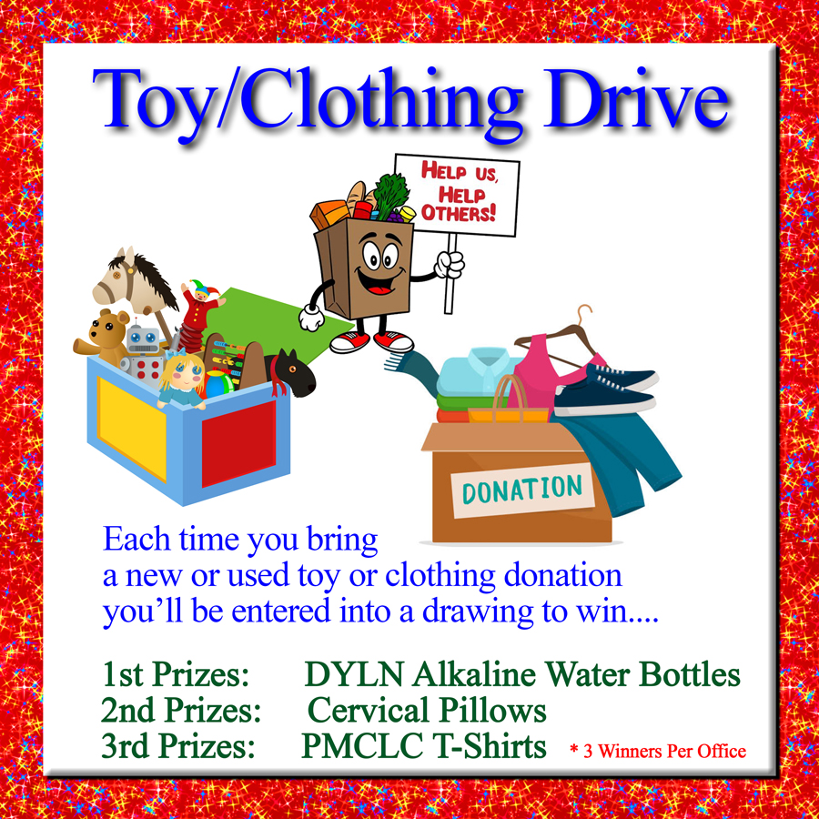 orphanage toy and clothing drive