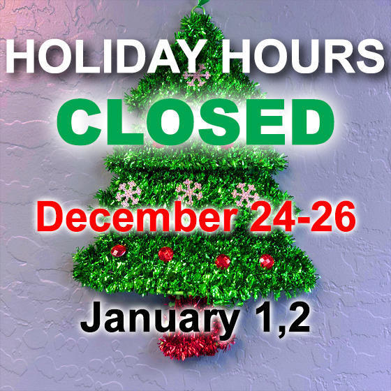 Dr. Joe Hornback Holiday Hours