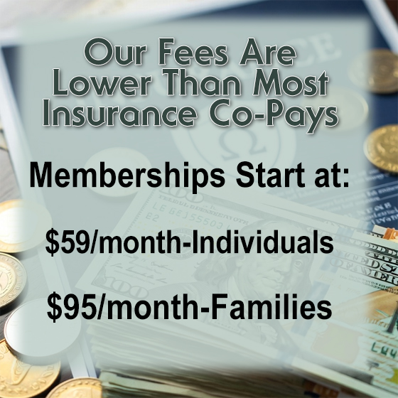 chiropractic membership practice $59 individuals $95 for 2 people